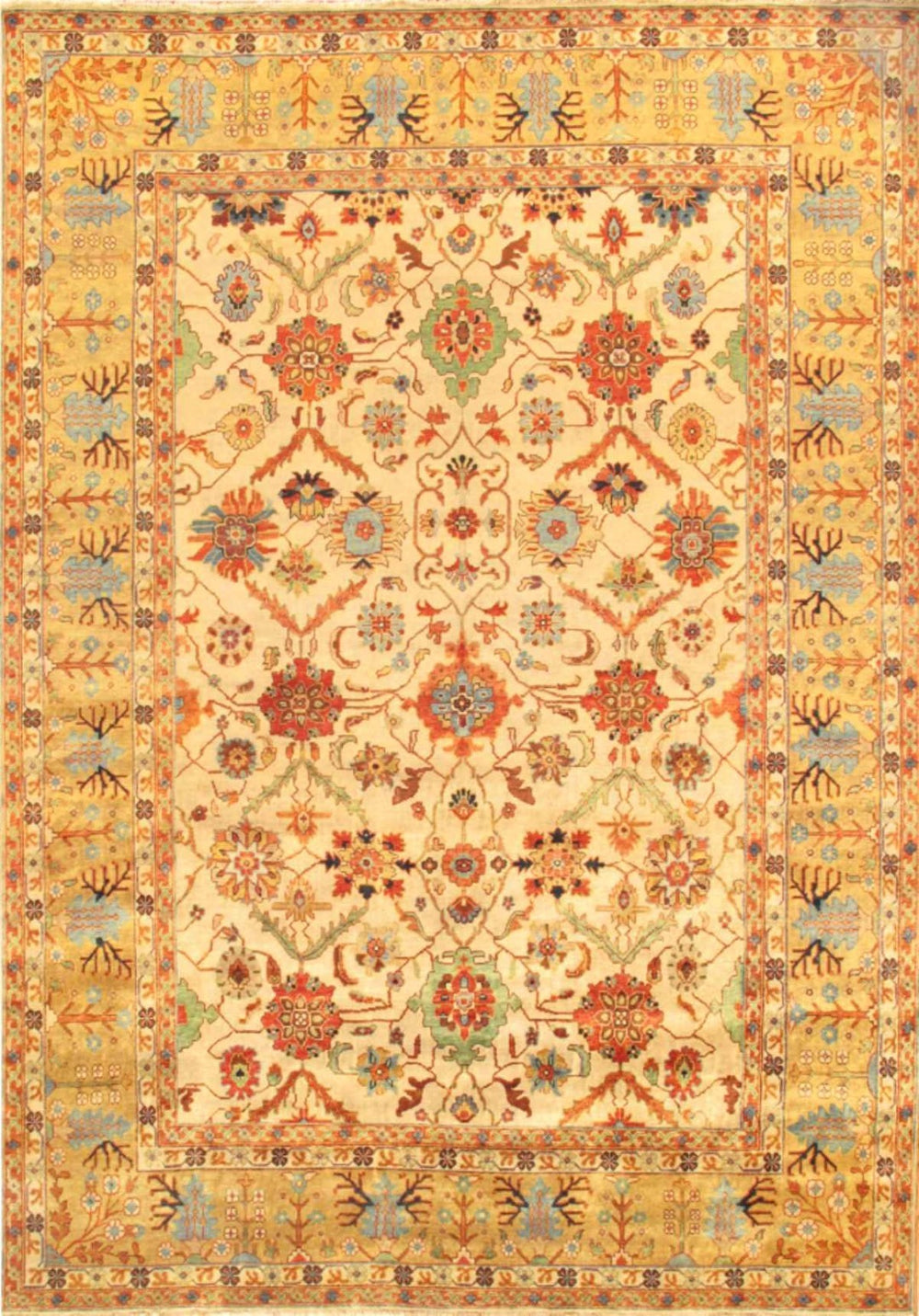 Pasargad Home Mahal Collection Hand-knotted Wool Area Rug – Timeless Elegance For Your Space   P-11b 10x14