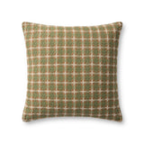 Loloi PLL0169 Machine Woven Traditional Pillow Green ,Multi 100% Cotton PSETPLL0169GRMLPIL2