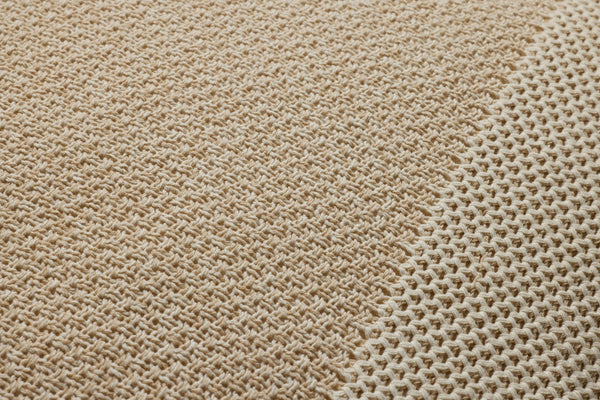 Loloi PLL0170 Hand Knitted Solid Pillow Ivory ,Beige 100% Cotton P098PLL0170IVBEPIL3