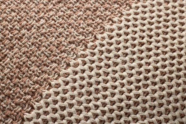 Loloi PLL0170 Hand Knitted Solid Pillow Ivory ,Spice 100% Cotton P098PLL0170IVSQPIL3