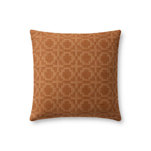 Loloi PLL0172 Jacquard Woven Transitional Pillow Rust 100% Cotton P098PLL0172RU00PIL1