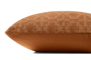 Loloi PLL0172 Jacquard Woven Transitional Pillow Rust 100% Cotton P098PLL0172RU00PIL1