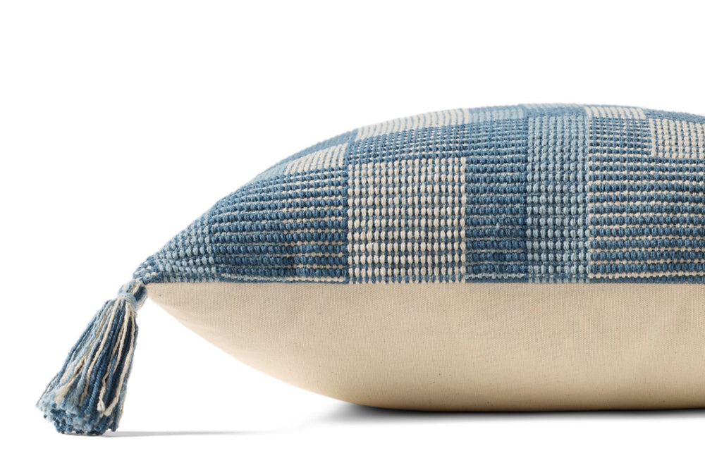 Loloi PLL0174 Machine Woven Transitional Pillow Blue 100% Cotton P098PLL0174BB00PIL2