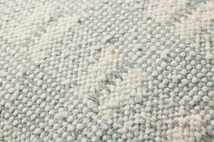 Loloi PLL0185 Hand_Woven Transitional Pillow Ivory ,Blue 100% Cotton P098PLL0185IVBBPIL1