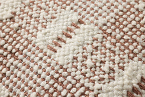 Loloi PLL0185 Hand_Woven Transitional Pillow Ivory ,Rust 100% Cotton P098PLL0185IVRUPIL1