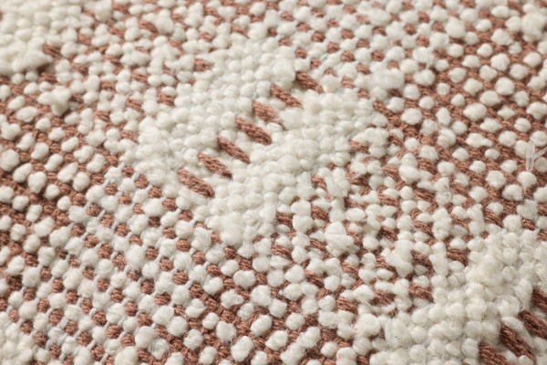 Loloi PLL0185 Hand_Woven Transitional Pillow Ivory ,Rust 100% Cotton P098PLL0185IVRUPIL1