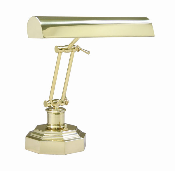 House Of Troy Desk/Piano Lamp - Elegant Polished Brass Design With Stunning Black Marble Base For Any Space Polished Brass Metal P14-203