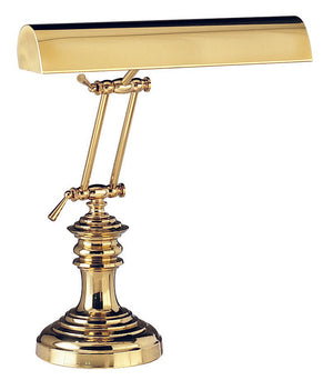 House Of Troy Desk/Piano Lamp - Elegant Polished Brass Design With Stunning Black Marble Base For Any Space Polished Brass Metal P14-204