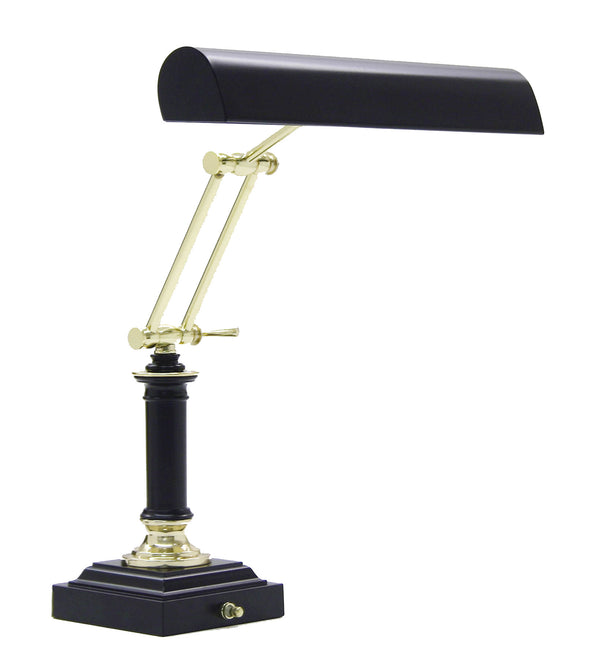 House Of Troy Desk/Piano Lamp - Elegant Polished Brass Design With Stunning Black Marble Base For Any Space Black & Brass Metal P14-233-617