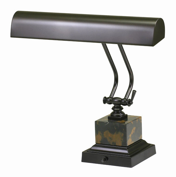 House Of Troy Desk/Piano Lamp - Elegant Polished Brass Design With Stunning Black Marble Base For Any Space Mahogany Bronze Metal P14-280