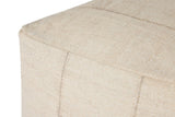 Loloi LPF0043 Machine Woven Global/Ethnic Pouf Ivory Polyester | Cotton P143LPF0043IV00PF18