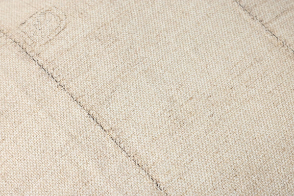 Loloi LPF0043 Machine Woven Global/Ethnic Pouf Ivory Polyester | Cotton P143LPF0043IV00PF18