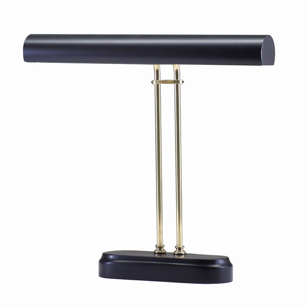 House Of Troy Desk/Piano Stylish Lamp – Elegant Illumination For Your Workspace Or Music Area, Perfect Décor Piece Black,Polished Brass Metal P16-d02-617