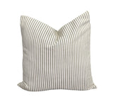 Olivia + Quinn Accent Pillow P22_WEARING STRIPES OLIVE JUTE Wearing Stripes Olive Jute