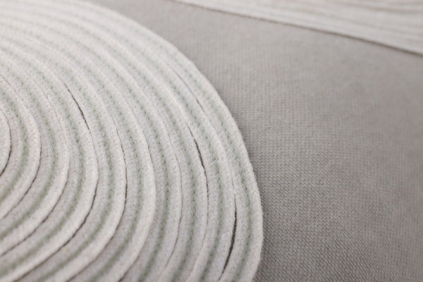 Loloi PLL0035 Machine Embroidered Contemporary Pillow Taupe ,Natural Cotton | Rayon | Polyester DSETPLL0035TANAPI13