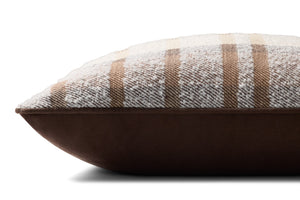 Loloi PLL0156 Machine Woven Transitional Pillow Brown ,Multi Cotton | Polyester PSETPLL0156BRMLPIL2