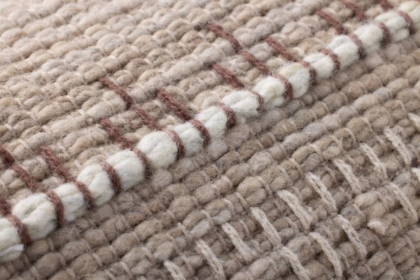 Loloi PLL0124 Hand Woven Transitional Pillow Ivory ,Beige Wool | Cotton P315PLL0124IVBEPI13