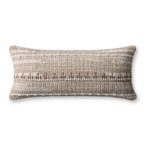 Loloi PLL0124 Hand Woven Contemporary Pillow Ivory ,Beige Wool | Cotton DSETPLL0124IVBEPI13