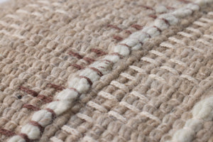 Loloi PLL0124 Hand Woven Transitional Pillow Ivory ,Beige Wool | Cotton DSETPLL0124IVBEPIL1