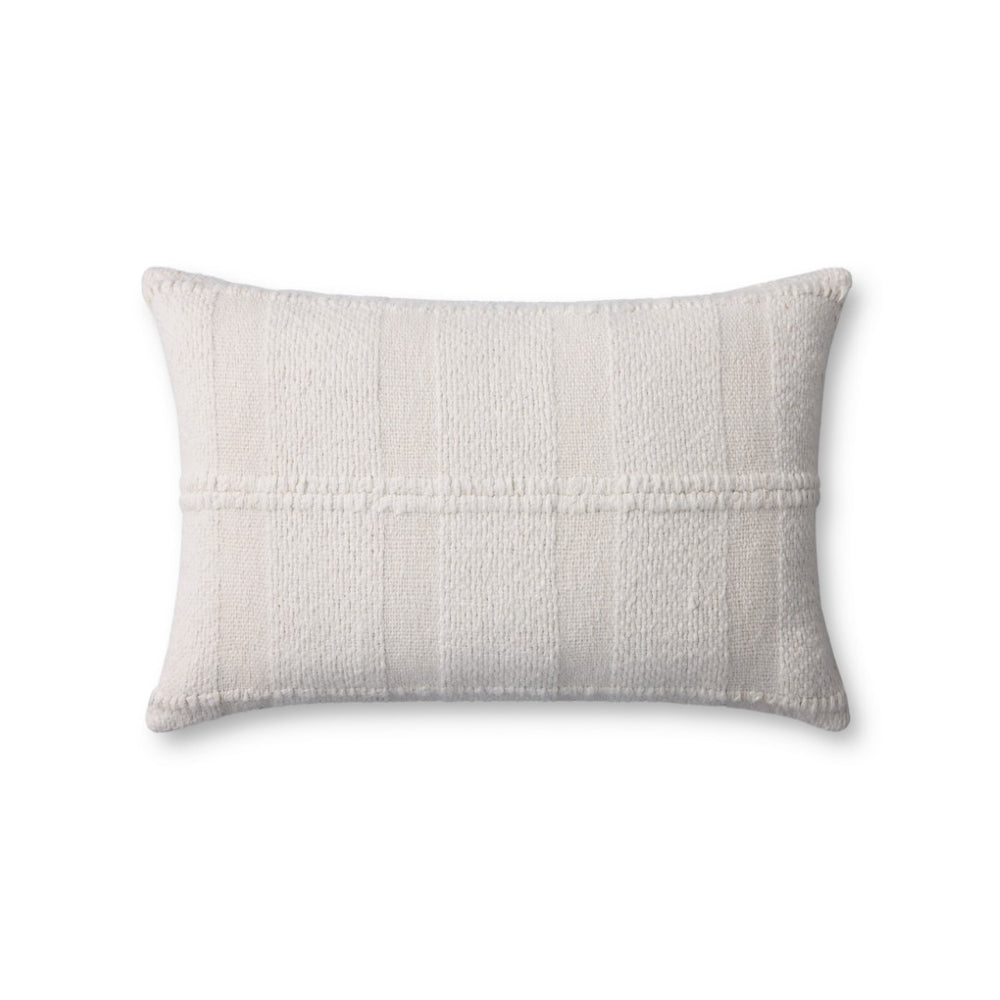 Loloi PLL0126 Hand Woven Transitional Pillow Ivory Cotton | Polypropylene DSETPLL0126IV00PI15