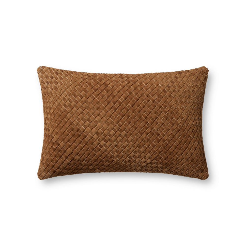 Loloi PLL0129 Machine Woven Solid Pillow Saddle 100% Leather PSETPLL0129SD00PIL5