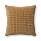 Loloi PLL0130 Machine Woven Solid Pillow Carmel 100% Cotton DSETPLL0130CL00PIL3