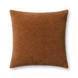 Loloi PLL0130 Machine Woven Solid Pillow Spice 100% Cotton PSETPLL0130SQ00PIL3