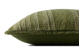 Loloi PLL0131 Machine Woven Transitional Pillow Green ,Ivory 100% Cotton DSETPLL0131GRIVPIL2