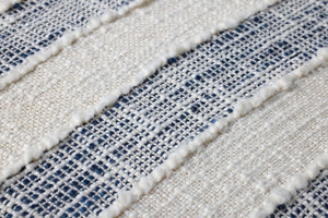 Loloi PLL0134 Machine Woven Transitional Pillow Blue ,Ivory 100% Polyester DSETPLL0134BBIVPIL3