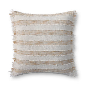 Loloi PLL0134 Machine Woven Transitional Pillow Beige ,Ivory 100% Polyester P323PLL0134BEIVPIL3