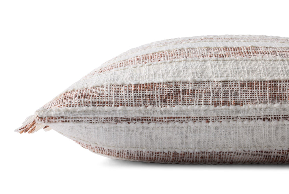 Loloi PLL0134 Machine Woven Transitional Pillow Rust ,Ivory 100% Polyester P323PLL0134RUIVPIL3