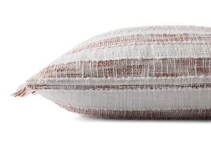 Loloi PLL0134 Machine Woven Transitional Pillow Rust ,Ivory 100% Polyester P323PLL0134RUIVPIL3