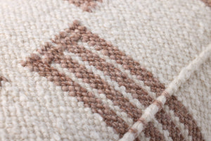 Loloi PLL0136 Machine Woven Transitional Pillow Brown ,Ivory Cotton | Polyester DSETPLL0136BRIVPI13