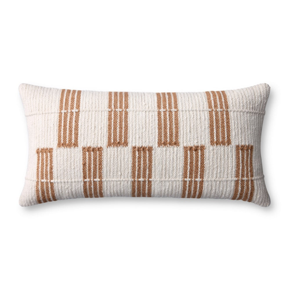 Loloi PLL0137 Machine Woven Transitional Pillow Rust ,Multi Polyester | Cotton DSETPLL0137RUMLPI13