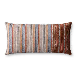 Loloi PLL0138 Machine Woven Transitional Pillow Rust ,Multi Cotton | Polyester DSETPLL0138RUMLPI13