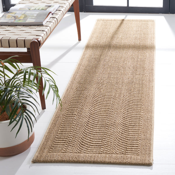 Safavieh Palm Beach Herringbone Patterned Rug - Handcrafted Eco-friendly Sisal & Jute For Elegant Interiors Desert Sand Sisal & Jute Pab322a-210
