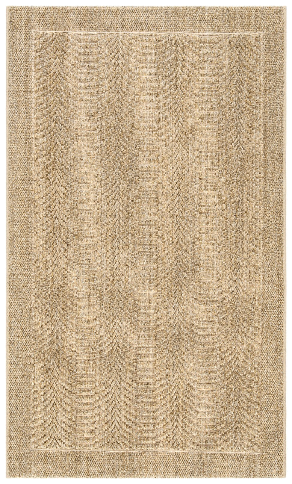 Safavieh Palm Beach Area Rug - Elegant Geometric Herringbone Design In Natural Fibers For Timeless Style Silver Sisal & Jute Pab322d-2