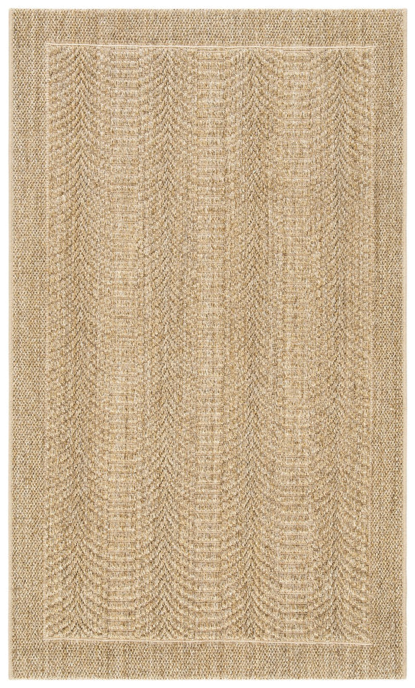 Safavieh Palm Beach Area Rug - Elegant Geometric Herringbone Design In Natural Fibers For Timeless Style Desert Sand Sisal & Jute Pab322a-3