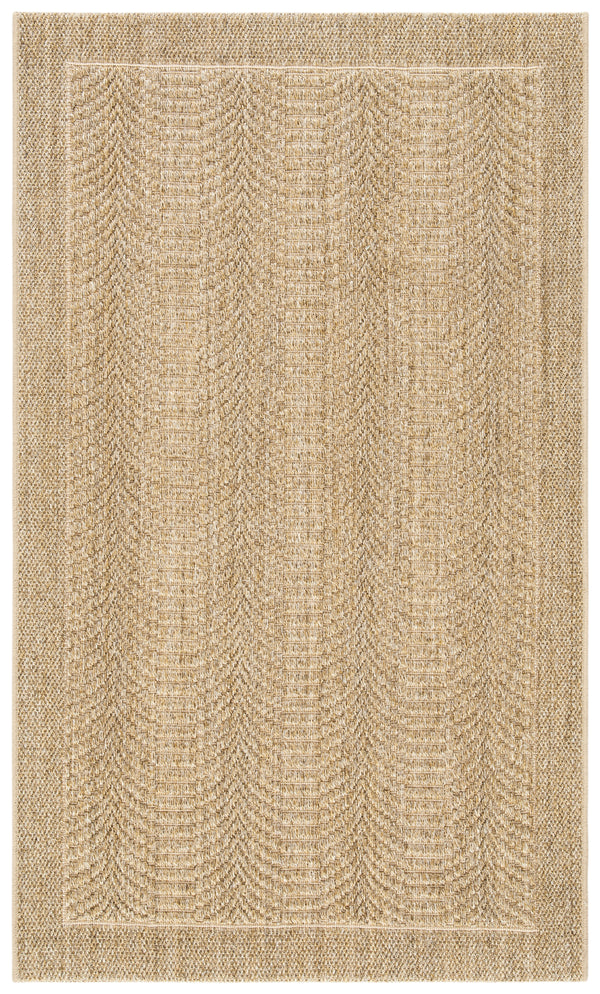 Safavieh Palm Beach Herringbone Patterned Rug - Handcrafted Eco-friendly Sisal & Jute For Elegant Interiors Desert Sand Sisal & Jute Pab322a-210
