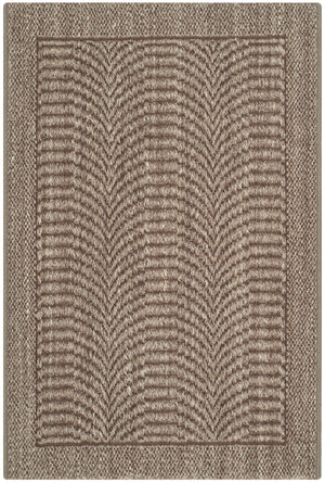Safavieh Palm Beach Herringbone Patterned Rug - Handcrafted Eco-friendly Sisal & Jute For Elegant Interiors Silver Sisal & Jute Pab322d-3