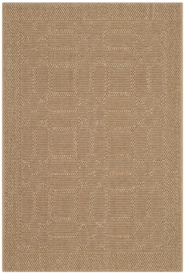 Safavieh Palm Beach Accent Area Rug - Elegant Geometric Design, Durable Natural Fibers, Eco-friendly Luxury Maize Sisal & Jute Pab323m-2