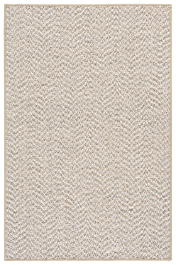 Safavieh Palm Natural Ivory Sisal-Wool Area Rug — Low-Profile Power-Loomed Texture For Coastal & Modern Homes 5'-0" x 8'-0" PAB330A-5