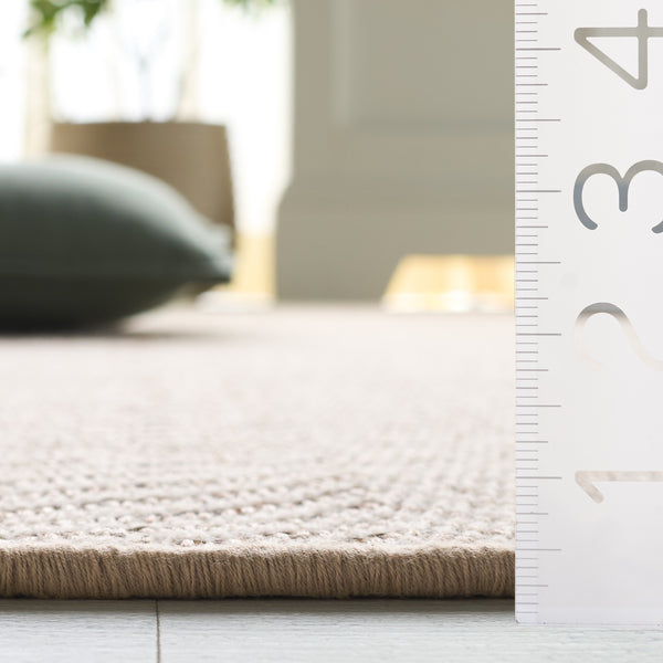 Safavieh Palm Natural Ivory Sisal-Wool Area Rug — Low-Profile Power-Loomed Texture For Coastal & Modern Homes 5'-0" x 8'-0" PAB330A-5