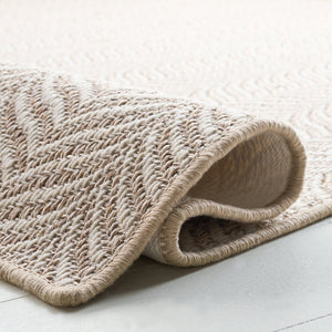 Safavieh Palm Natural Ivory Sisal-Wool Area Rug — Low-Profile Textured Accent For Scandinavian, Modern Homes 3'-0" x 5'-0" PAB330A-3
