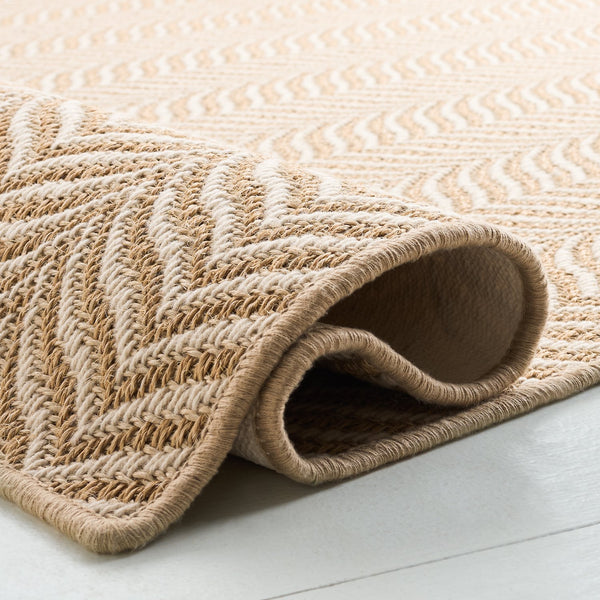 Safavieh Palm Sisal-Wool Maize And Ivory Rug — Low-Profile, Power-Loomed Durability With Minimalist Coastal Warmth 5'-0" x 8'-0" PAB330C-5