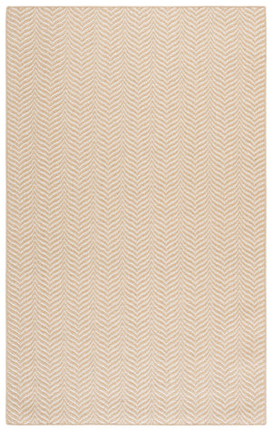 Safavieh Palm Beach 330C Maize Ivory Textured Sisal-Wool Low-Profile Rug — Durable Scandinavian Chevron Look For High-Traffic Spaces 4'-0" x 6'-0" PAB330C-4