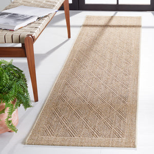 Safavieh Palm Beach Elegant Geometric Area Rug - Earthy Charm For Hallways & Entryways With Natural Texture Sand Sisal & Jute Pab351a-210