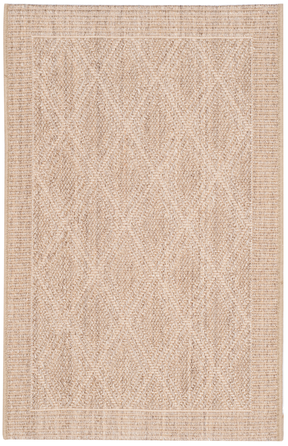Safavieh Palm Beach Elegant Geometric Area Rug - Earthy Charm For Hallways & Entryways With Natural Texture Sand Sisal & Jute Pab351a-210