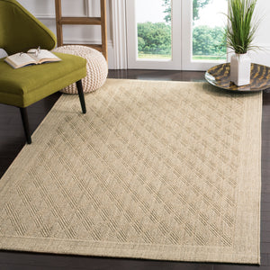 Safavieh Palm Beach Elegant Geometric Area Rug - Earthy Charm For Hallways & Entryways With Natural Texture Sand Sisal & Jute Pab351a-210