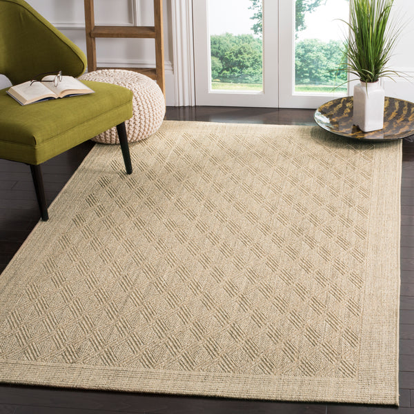 Safavieh Palm Beach Elegant Geometric Area Rug - Earthy Charm For Hallways & Entryways With Natural Texture Sand Sisal & Jute Pab351a-210
